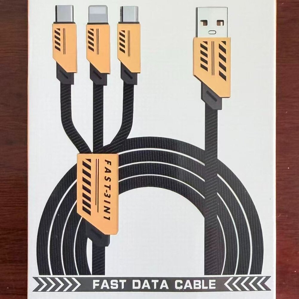 240W 3 IN 1 USB Fast Charging Data Cable